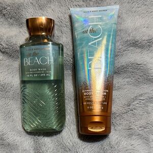 Bath & Body Works At The Beach Body Wash and Body Cream Set